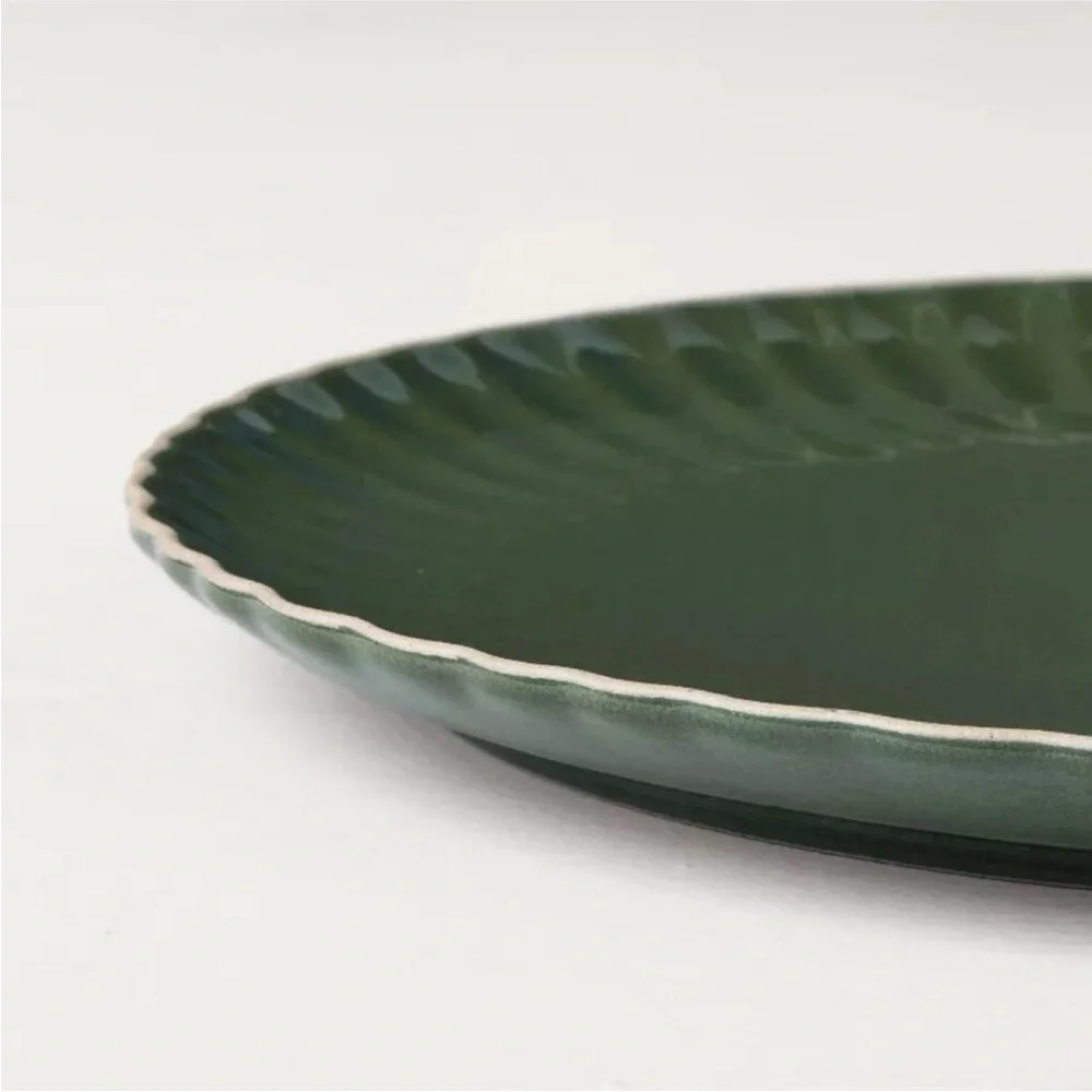 Hearth & Hand Magnolia 4pk 8.5" Scallop Stoneware Salad Plate - Picture 3 of 4